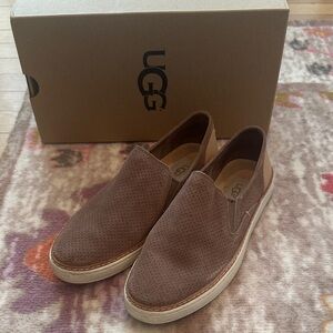 UGG Women’s Tan Perforated Slip-Ons